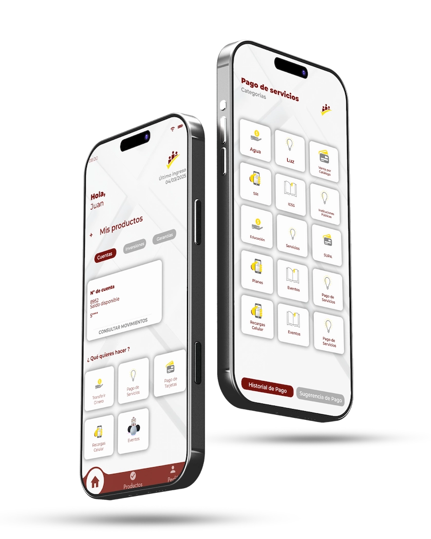 Aplicación COOP PAIS en teléfono